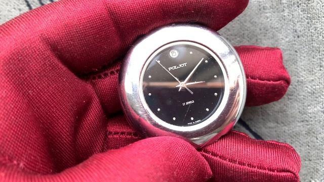 Collectible watch POLJOT 17 jewels 2614.2h rare case type 1 MChZ named Kirova +bracelet/POLET montr смотреть онлайн