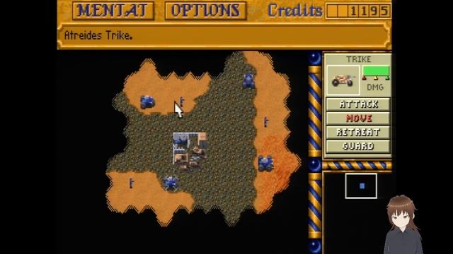 Let's Play Dune 2 (1992/dos) House Atreides -Speed Running Mission 1 And 2