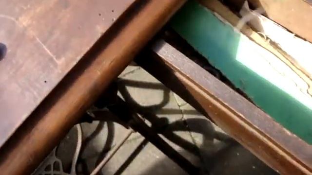 Antique Old Vintage Treadle Table Base Only For Singer Sewing Machine 13K смотреть онлайн