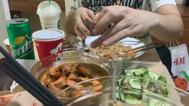 SHRIMP MUKBANG | BIRTHDAY MUKBANG | Butter Shrimp| Cucumber Relish| смотреть онлайн