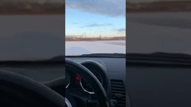Mitsubishi Lancer Evolution 10. Первый выезд на лёд 2020