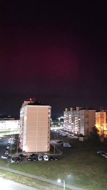 Северное сияние в Майкопе #shorts смотреть онлайн