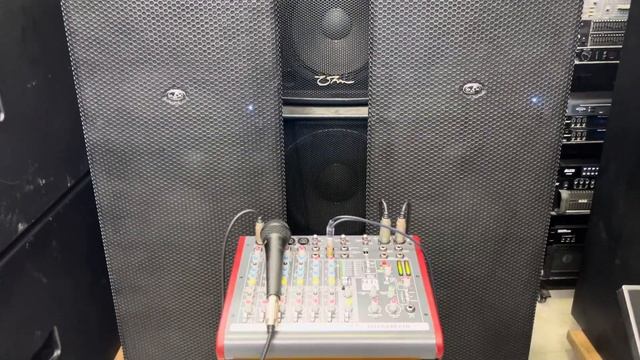 Mixer Allen Heath zed10fx ghép loa active DAS Avant 215A смотреть онлайн