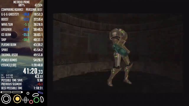 Metroid Prime any% in 0:59 (PB on 10/8/2018) смотреть онлайн