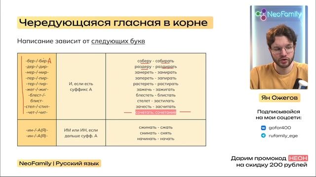 Все корни с чередованием за 10 минут | Русский язык | ЕГЭ-2024 смотреть онлайн
