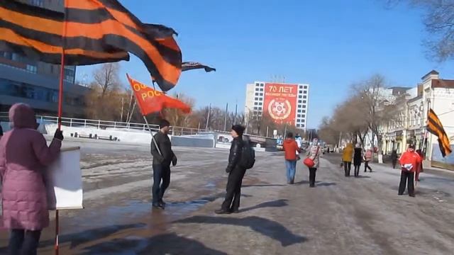НОД в Оренбуржье: пикет под лозунгом:"За национальный бизнес!" 05.03.2016г. смотреть онлайн