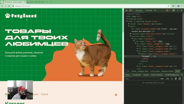 БЕСПЛАТНЫЙ ОНЛАЙН-ИНТЕНСИВ ДЛЯ ФРОНТЕДЕРОВ «ИНТЕРНЕТ-МАГАЗИН PETPLANET» |  День 2