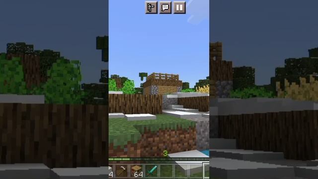 Minecraft выживание деревня полетел в космос на луну и открыл Луну отрывок ролика