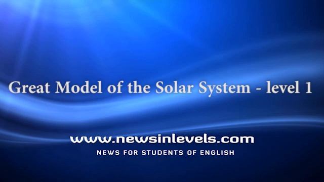 Great Model Of The Solar System - Level 1
