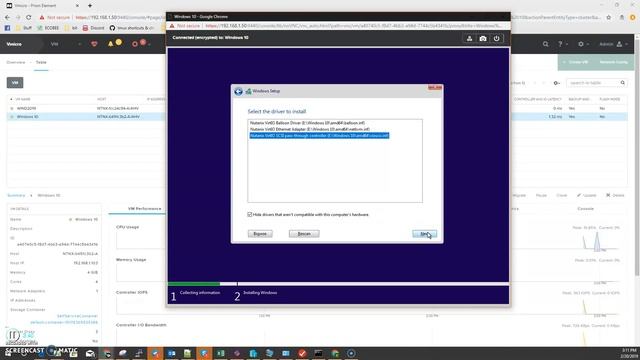 Installing windows 10 on Nutanix CE смотреть онлайн
