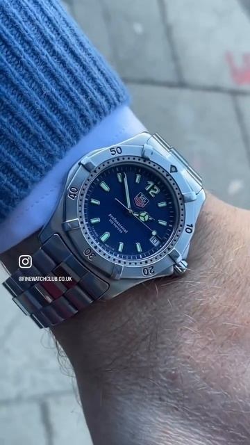 🚨 £325 🚨 Tag Heuer Professional 2000 Blue Dial WK113-0 36mm Quartz watch #tagheuer #tag #heuer смотреть онлайн