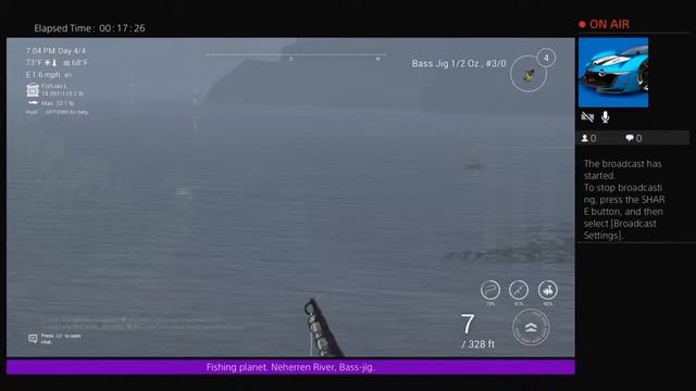 johnny-racer-'s Live PS4 Broadcast fishing planet bass-jig. смотреть онлайн