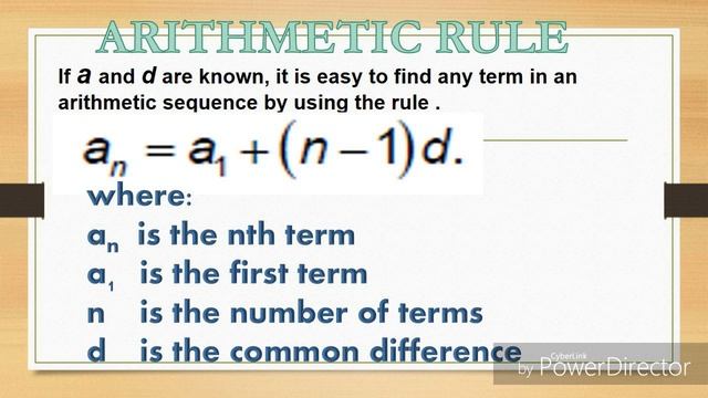 ARITHMETIC SEQUENCE: find the nth term, find the missing terms, find the common difference, RULE! смотреть онлайн