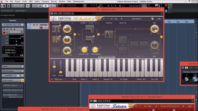 Fabfilter Twin 2 Synth Demo, Plus Some Volcano and Saturn FX смотреть онлайн
