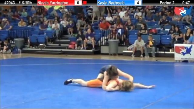 WM 51 KG - RD2 - Nicole Yarrington (Jimmie) vs. Kayla Bartosch (King) смотреть онлайн