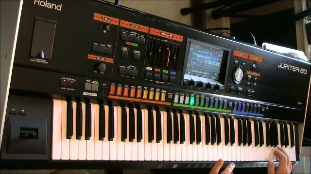Roland Jupiter 80 + Alesis SR18 "Full D-Bars 2" смотреть онлайн