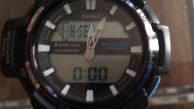Synchronizing Analog And Digital Time On Casio 5450 Sgw-450h