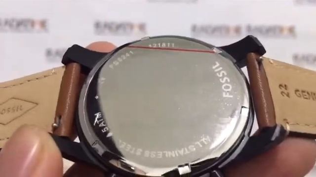 Fossil Grant Sport Black Dial Brown смотреть онлайн