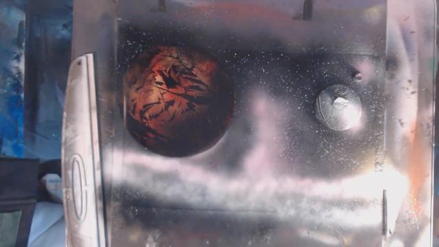 Spray Paint Art Alien   Spray Paint Art UFO   Spray Paint Art Flying Saucer