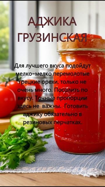 Готовим дома "ГРУЗИНСКАЯ АДЖИКА" смотреть онлайн