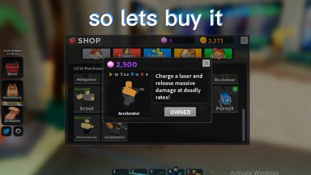 buying accelerator tower defence simulator (TDS) смотреть онлайн