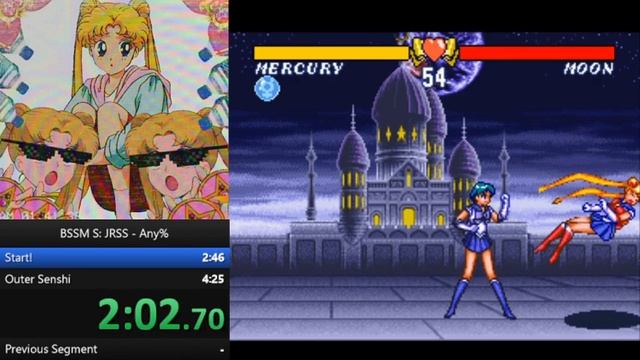 Sailor Moon S Story Mode Speed Run (Mercury) [4m6s] смотреть онлайн