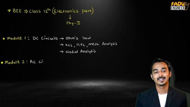 BASIC ELECTRICAL & ELECTRONICS | BEE | ENGINEERING FIRST YEAR | SEM-1 ENGINEERING | FADU ENGINEER смотреть онлайн