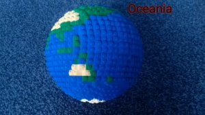 Lego Earth model with 1000+ pieces!