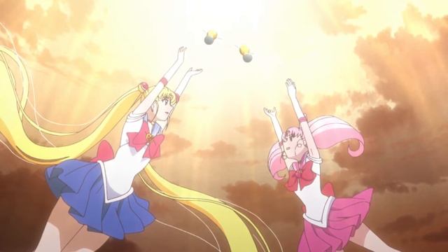 SAILOR MOON & CHIBI MOON TRANSFORMATION - SUPER SAILOR MOON [60FPS]