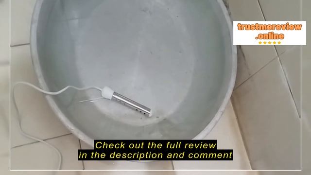 Review sunrisesunside 220V Portable Heater Stainless Steel Electric lmmersion Water Heater water Bo смотреть онлайн