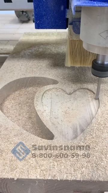 Менажница из дерева в форме сердца. Фрезерный станок с ЧПУ MASTER. Savinsname #cnc #станоксчпу #чп смотреть онлайн