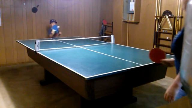 8 year old son beating mom at ping pong смотреть онлайн