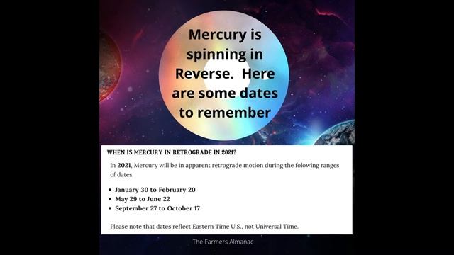 Mercury Retrograde 2021 2