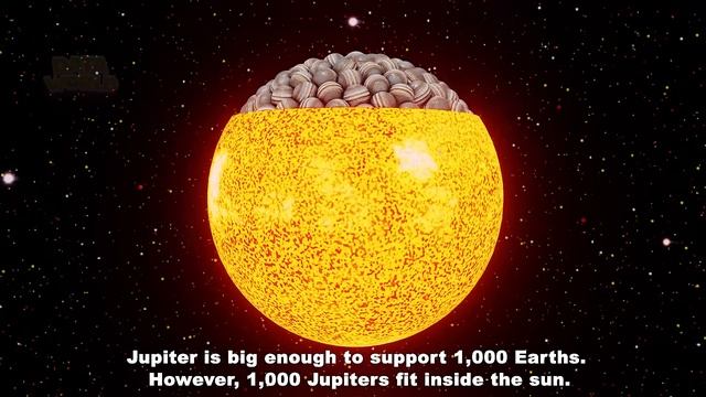 How many Jupiters and Neptunes can fit inside the sun? | Jupiters | Neptunes | Size Comparison смотреть онлайн