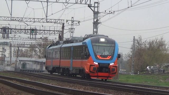 Рельсовый Автобус РА3-014 сообщением Узловая - Москва смотреть онлайн