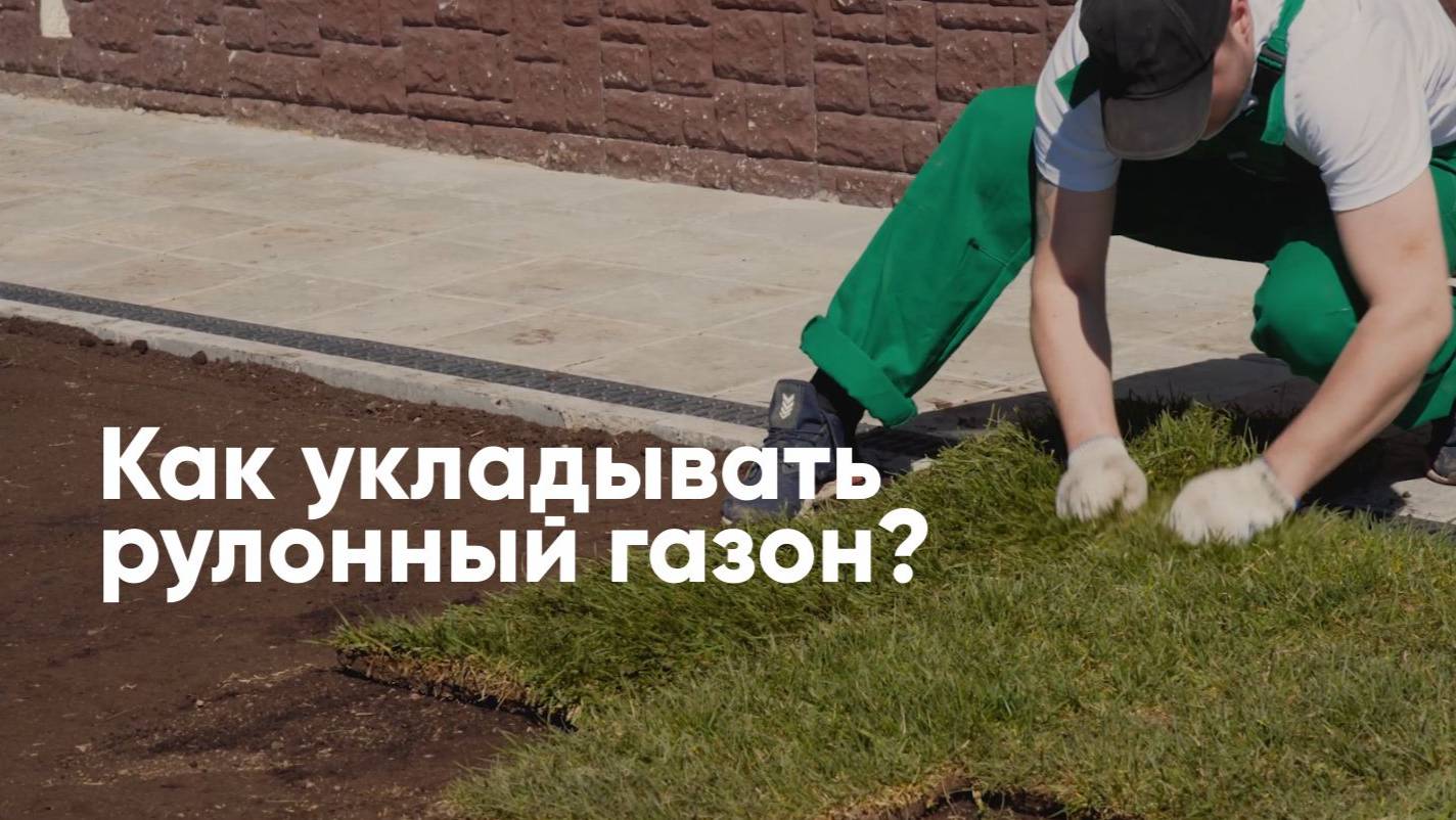 Как укладывать рулонный газон? Пошаговая инструкция смотреть онлайн