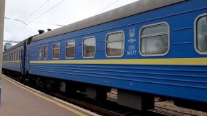 ЧС4-211 прибывает на ст. Киев Пасс с поездом 43/44 Ивано-Франковск - Киев