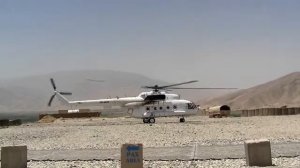 Крутой взлёт вертолета МИ-8