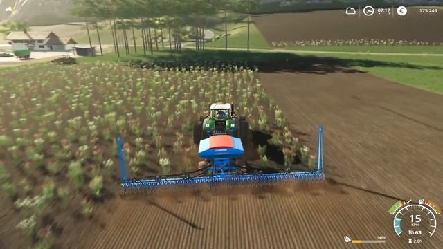 PLANTING SOYBEANS, LEMKEN SOLITAIR 12, FENDT 1000 VARIO, FARMING SIMULATOR 19, EPISODE 16 смотреть онлайн