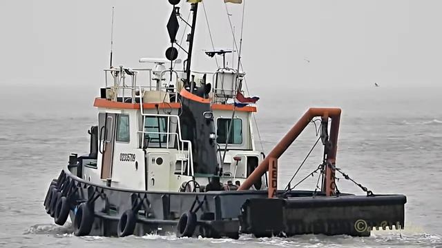 Vielzweckschlepper LEDA PF3470 MMSI 244660537 multi purpose tug Emden Port смотреть онлайн
