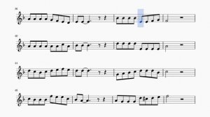 У природы нет плохой погоды. А.Петров - Э.Рязанов.  Для альт саксофона