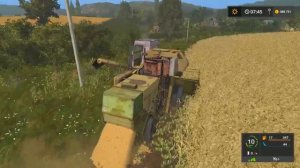 Farming Simulator 2017. Зерноуборочный комбайн Ростсельмаш  НИВА СК-5.