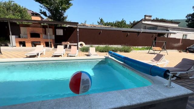 Гостевой дом №196 с теплым бассейном и детской площадкой Кабардинка доступные цены смотреть онлайн