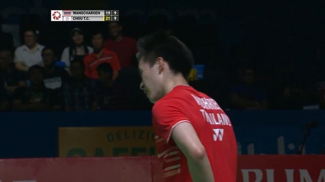 SF | MS | Kantaphon WANGCHAROEN (THA) vs. CHOU Tien Chen (TPE) [4] | BWF 2019 смотреть онлайн