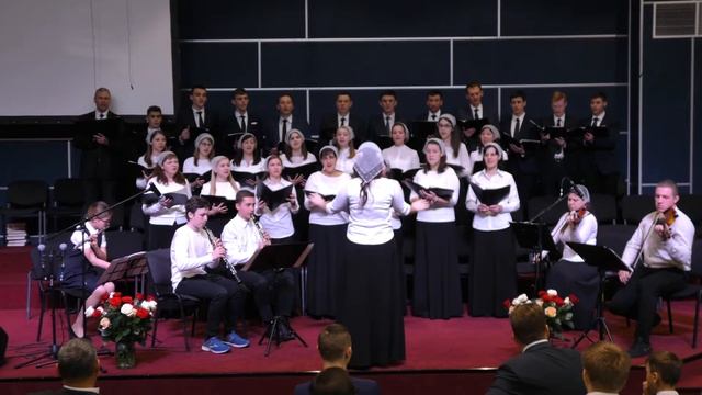 Взрослый хор "После долгой зимы", Пасхальное Богослужение 28.04.2019 смотреть онлайн