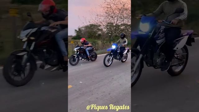 NS200 FI Vs XTZ250 1/4 Milla смотреть онлайн