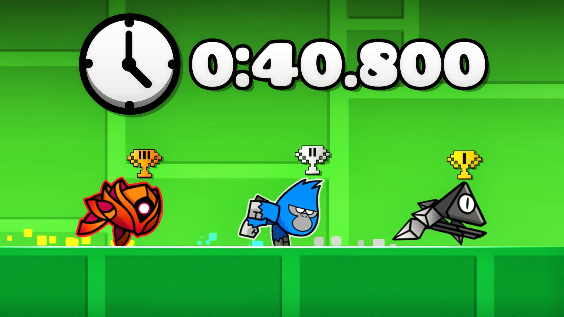 ГОНКА на ПЛАТФОРМЕРАХ в Geometry Dash смотреть онлайн