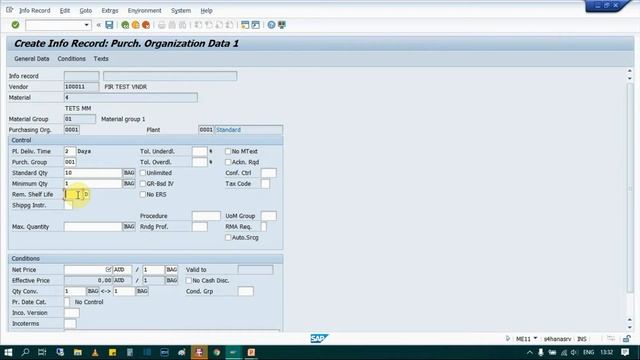 04.3) Purchase Info Record (PIR)- SAP MM (HANA / ECC). #sapmmtraining #sap #sapmm смотреть онлайн