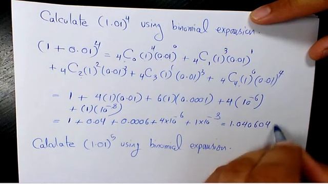 How to Calculate (1.01)^3 and (1.01)^4 Using Binomial Theorem смотреть онлайн