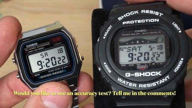 Casio A-159 Time Adjust And Comparison With Casio A-168